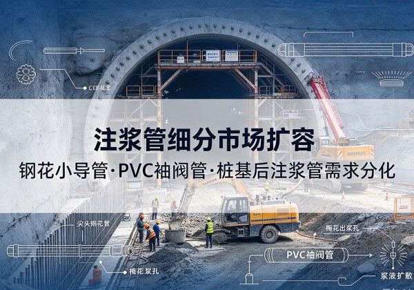 林西注浆管细分市场扩容，隧道钢花小导管、PVC 袖阀管、桩基后注浆管需求分化
